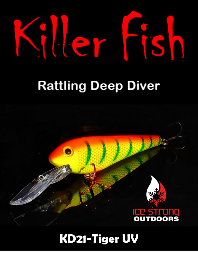 Ice Strong Outdoors - Killer Fish - Rattling DEEP Diver UV
